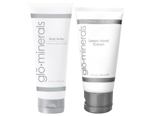 glo minerals Luxury Hand Cream and Body Butter Duo